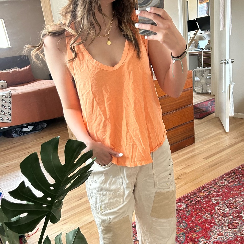 FP Movement | Orange Cotton Racerback Tank